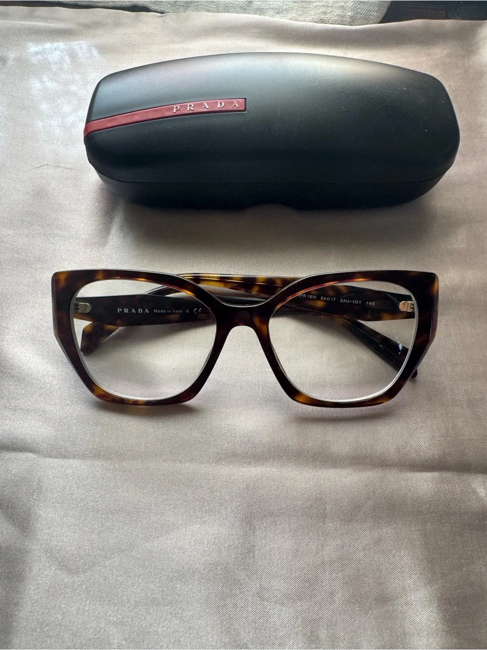 Prada Tortoiseshell Cat-Eye Optical Glasses
